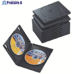 ELECOM DVDg[P[X 2[/10Zbg ubN CCD-DVD06BK 1 538-2360yϕsz