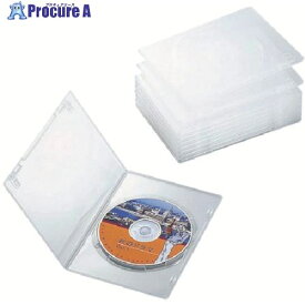 ELECOM DVDスリムトールケース 1枚収納/10枚セット クリア CCD-DVDS03CR 1個 ■▼538-2513【代引決済不可】