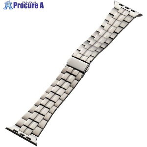 ELECOM Apple Watch 49/45/44/42mm�p�o���h �`�^�� �V���o�[ AW-49BDTITSV 1�{ ����544-8266