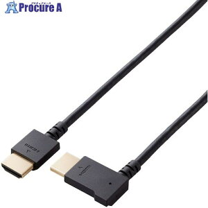 ELECOM HDMI�P�[�u�� L�� ���炩 �E���� 1m �u���b�N CAC-HD14EYR10BK 1�{ ����630-1471�y������ϕs�z