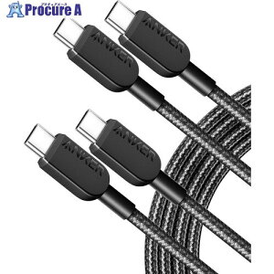 Anker 310 ���ϋv�i�C���� USB-C �� USB-C �P�[�u�� 1.8m 2�{�Z�b�g B81E6011 80�{ ����635-6332 �y�����s�x���ρz