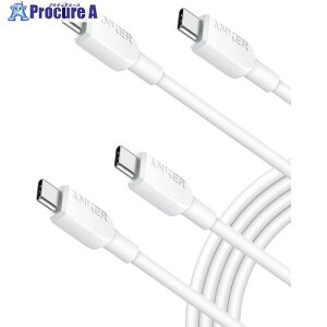 Anker 310 USB-C �� USB-C �P�[�u�� 1.8m �z���C�g 2�{�Z�b�g B81E2021 80�{ ����635-6356 �y�����s�x���ρz