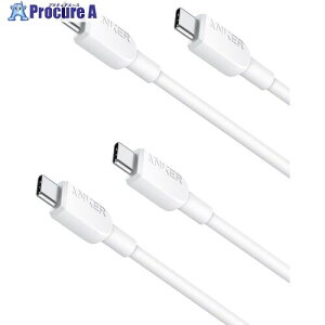 Anker 310 USB-C �� USB-C �P�[�u�� 0.9m �z���C�g 2�{�Z�b�g B81E1021 135�{ ����635-6357 �y�����s�x���ρz