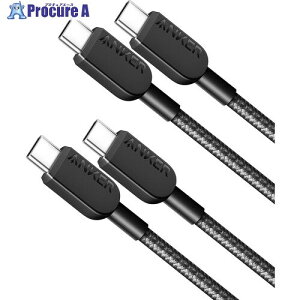 Anker 310 ���ϋv�i�C���� USB-C �� USB-C �P�[�u�� 0.9m 2�{�Z�b�g B81E5011 135�{ ����635-6360 �y�����s�x���ρz