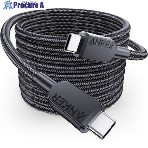 Anker USB-C �� USB-C �P�[�u�� (���ϋv�i�C����) 3.0m �u���b�N A81C7011 80�{ ����635-6586 �y�����s�x���ρz