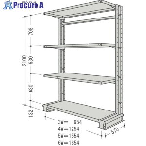 NF X`[yʃ{gXI L`bNP1A Ԍ1554×s570×2100mm Ki4i CR75S-S4 1 135-7089 ysxρz