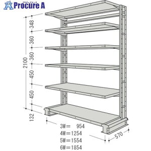 NF X`[yʃ{gXI L`bNP1A Ԍ1554×s570×2100mm Ki6i CR75S-S6 1 135-8640 ysxρz