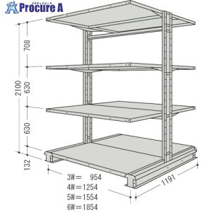 NF X`[yʃ{gXI L`bN1A Ԍ1554×s1191×2100mm 4i CR75L-W4B 1 135-8705 ysxρz