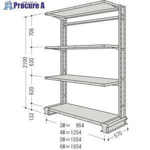 NF X`[yʃ{gXI L`bNP1A Ԍ1854×s570×2100mm Ki4 CR76S-S4B 1 136-0247 ysxρz