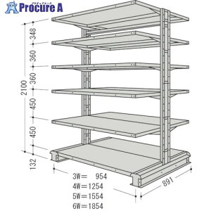 NF X`[yʃ{gXI L`bN1A Ԍ1554×s891×2100mm Ki6 CR75S-W6B 1 136-0257 ysxρz