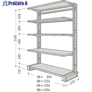 NF X`[yʃ{gXI L`bNP1A Ԍ1554×s570×2100mm Ki5i CR75S-S5 1 136-1828 ysxρz