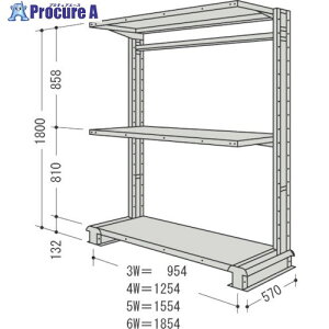 NF X`[yʃ{gXI L`bNP1A Ԍ954×s570×1800mm Ki3i CR63S-S3B 1 136-1845 ysxρz