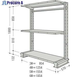 NF X`[yʃ{gXI L`bNP1A Ԍ1554×s570×1800mm Ki3 CR65S-S3B 1 136-3359 ysxρz