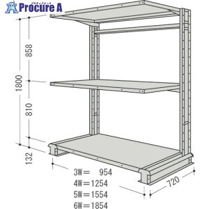NF X`[yʃ{gXI L`bNP1A Ԍ1254×s720×1800mm 3i CR64L-S3B 1 136-3374 ysxρz