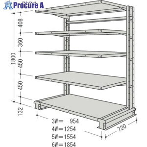 NF X`[yʃ{gXI L`bNP1A Ԍ1854×s720×1800mm 5i CR66L-S5 1 136-3375 ysxρz