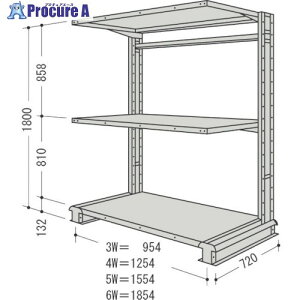 NF X`[yʃ{gXI L`bNP1A Ԍ954×s720×1800mm Ki3i CR63L-S3B 1 136-3418 ysxρz