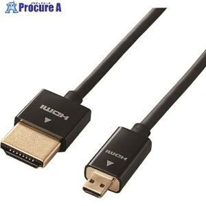ELECOM �X�[�p�[�X����HDMI�P�[�u�� (�^�C�vA-D) 1.5m �u���b�N DH-HD14SSU15BK 1�{ ����147-7267