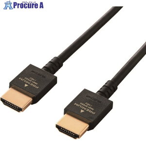 ELECOM PREMIUM HDMI�P�[�u��(���炩�^�C�v) 2m DH-HDP14EY20BK 1�{ ����159-6429�y������ϕs�z