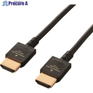 ELECOM PREMIUM HDMI�P�[�u��(���炩�^�C�v) 1m DH-HDP14EY10BK 1�{ ����159-7963