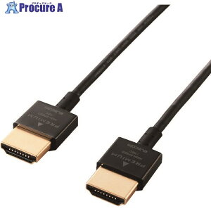 ELECOM PREMIUM HDMI�P�[�u��(���X�����^�C�v) DH-HDP14SS18BK 1�{ ����159-8036