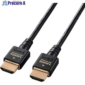 ELECOM HDMI�P�[�u�� HDMI2.1 �E���g���n�C�X�s�[�h �X���� 1.5m �u���b�N DH-HD21ES15BK 1�{ ����315-7655