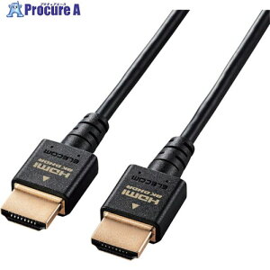 ELECOM HDMI�P�[�u�� HDMI2.1 �E���g���n�C�X�s�[�h �X���� 1.0m �u���b�N DH-HD21ES10BK 1�{ ����315-7658