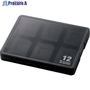 ELECOM SDJ[hP[X 12[ SD/microSD CMC-06NMC12 1 336-5386yϕsz