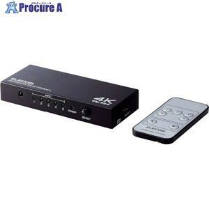 ELECOM HDMIؑ֊ 4K60PΉ 5|[g 51o pRt ubN DH-SW4KP51BK 1 368-7128yϕsz
