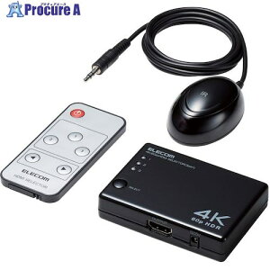 ELECOM HDMIؑ֊ 4K60HzΉ 3|[g 3(HDMI)E1o(HDMI) ubN DH-SW4KA31BK 1 426-2562