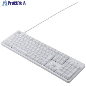 ELECOM ���J�j�J���L�[�{�[�h �L�� USB Type-C���E�� �t���T�C�Y ���� �z���C�g TK-MC50UKTWH 1�� ����612-3389