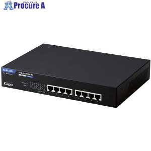 ELECOM @lXCb`Onu A}l[W Giga PoE 8|[g 3Nۏ EHB-UG2D08-PL 1 612-3587