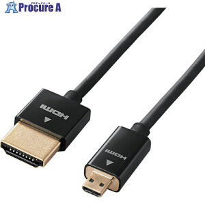 ELECOM �J�����ڑ��pHDMI�P�[�u�� �X�[�p�[�X���� micro 2.0m DGW-HD14SSU20BK 1�{ ����829-2013�y������ϕs�z