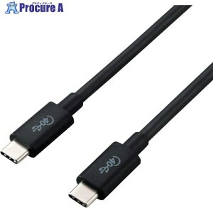 ELECOM USB4P[u C-C^Cv Fؕi PDΉ 40Gbps 0.8m ubN USB4-CC5P08BK 1{ 338-3403