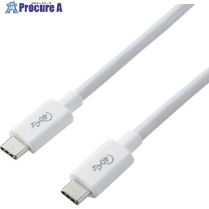 ELECOM USB4P[u C-C^Cv Fؕi PDΉ 40Gbps 0.8m zCg USB4-CC5P08WH 1{ 338-3431
