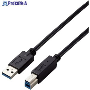 ELECOM USB3.0P[u A-B^Cv dlŒ 1.5m ubN USB3-AB15BK/ID 1{ 441-3916