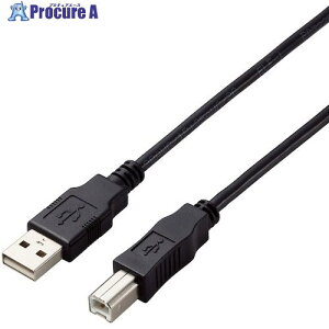 ELECOM USB2.0P[u A-B^Cv dlŒ 0.5m ubN U2C-AB05BK/ID 1{ 441-3963