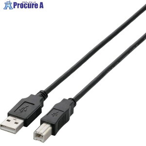 ELECOM USB2.0�P�[�u�� A-B�^�C�v �m�[�}�� 1.5m �u���b�N U2C-BN15BK 1�{ ����829-2039