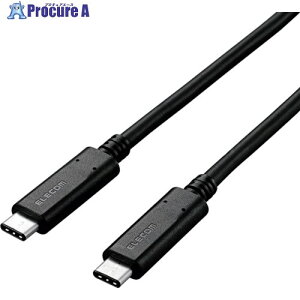 ELECOM USB3.1P[u C-C^Cv KFؕi 0.5m ubN USB3-CCP05NBK 1{ 829-2153