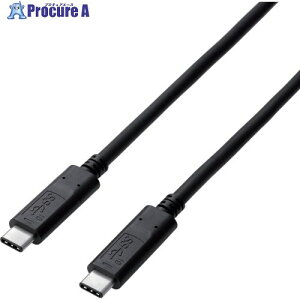 ELECOM USB3.1�P�[�u�� C-C�^�C�v ���K�F�ؕi 1.0m �u���b�N USB3-CCP10NBK 1�{ ����829-2154
