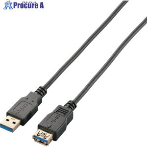 ELECOM �ɍ�USB3.0�����P�[�u�� A-A�^�C�v 2.0m �u���b�N USB3-EX20BK 1�{ ����829-2163
