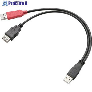 ELECOM �_�u���p���[USB2.0�P�[�u�� A-A�^�C�v 0.6m �u���b�N USB-AAE5DPBK 1�{ ����829-2169