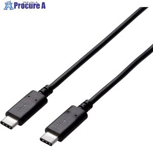 ELECOM USB2.0�P�[�u�� C-C�^�C�v �F�ؕi 1.5m �u���b�N U2C-CC5P15NBK 1�� ��859-0576
