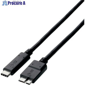 ELECOM USB3.1P[u C-microB Fؕi 0.5m ubN USB3-CMB05NBK 1 859-0609yϕsz