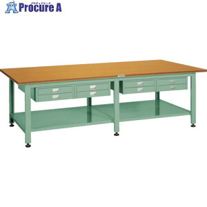 TRUSCO ���׏d��^��Ƒ�(1500kg)HWD�^ 2400X1200XH740 2�i���^���o8�E���I�t �O���[���F HWD-2400LTU8 (�S�E�o���e���o��) 1�� ����241-1059