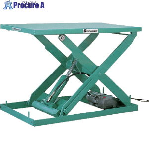 Bishamon �e�[�u�����t�g 1TON �ϓ��׏d1000kg �g��1200mm �e�[�u�����@2000×1500mm AX100ZJ-B 1�� ����133-7915 �y�����s�x���ρz���ԏ�n��