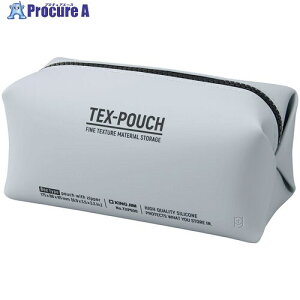 KING JIM TEX-POUCHBOX(�e�N�X�|�[�`�{�b�N�X) �O���[ TXP500-GY 1�� ����609-2902 �y�����s�x���ρz
