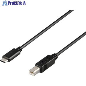BUFFALO USB2.0�P�[�u�� C-B 2m �u���b�N BU2CB20BK 1�� ����683-0312 �y�����s�x���ρz