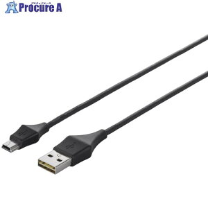 BUFFALO �ǂ�����USB2.0�P�[�u�� (A to miniB) 1m �u���b�N BSUAMNDU210BKA 1�� ����683-0322 �y�����s�x���ρz
