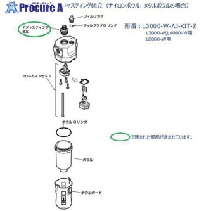 CKD L3000�A4000�A8000�V���[�Y�p �A�W���X�e�B���O�Z�b�g L3000-W-AJ-KIT-Z 1�� ����688-3425�y������ϕs�z�y�����s�x���ρz