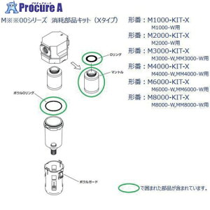 CKD M8000�AMM8000�V���[�Y�p ���Օ��i�L�b�g M8000-KIT-X 1�� ����688-5038�y������ϕs�z�y�����s�x���ρz